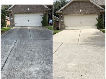 Before and after pressure washing result 3